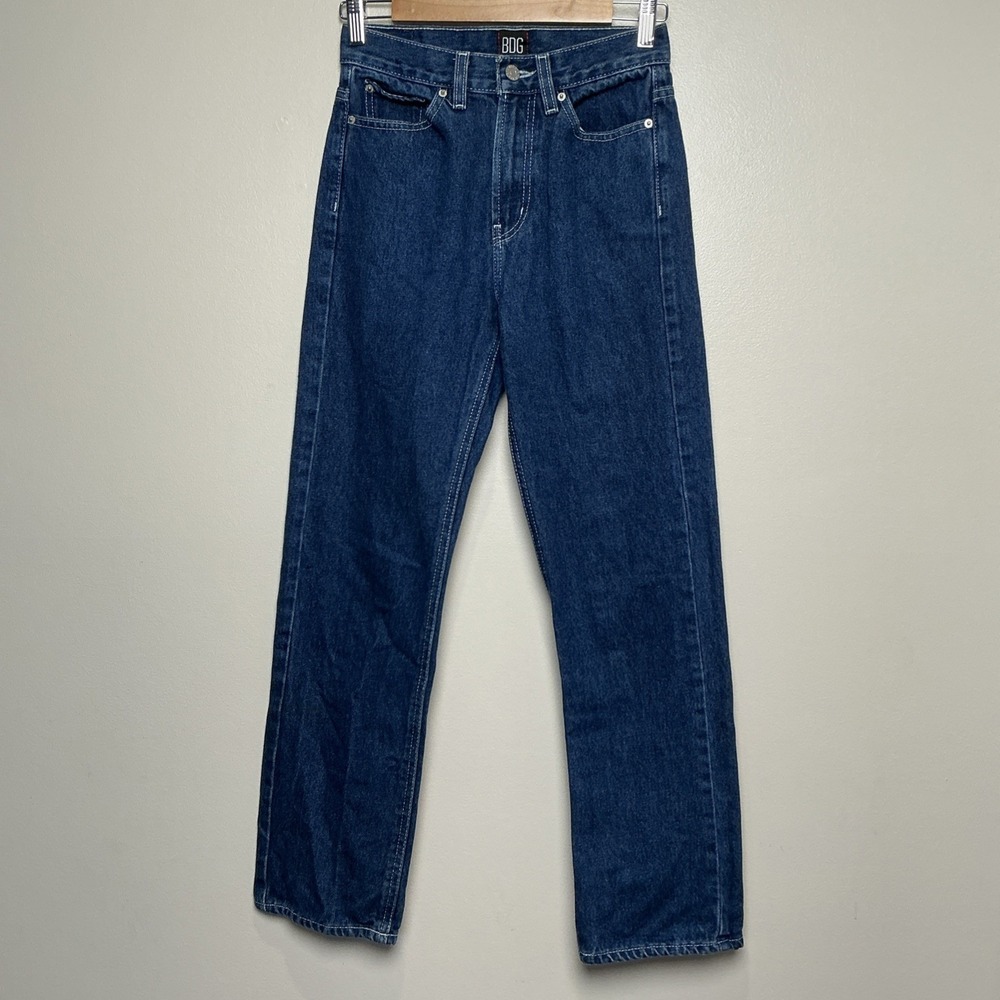 BDG Cowboy Jeans Womens 28 Blue High Rise Straight Leg Urban Outfitters Denim
